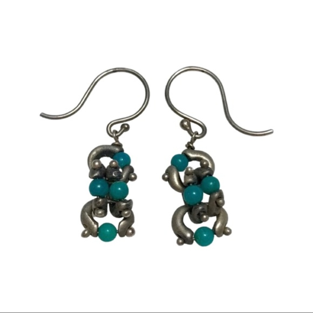 Turquoise & Silver Earrings!